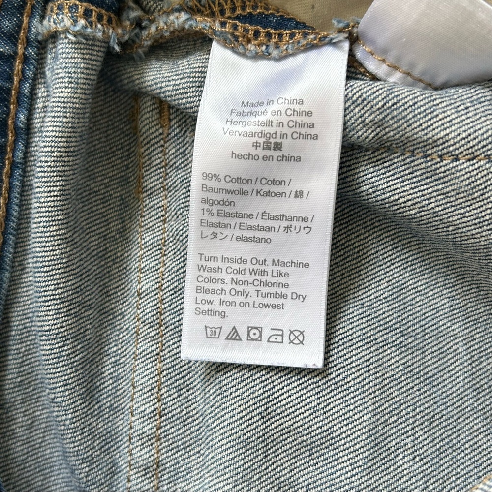 J. Crew Classic Flap Pocket Blue Denim Skirt, Size 27 - Picture 8 of 11